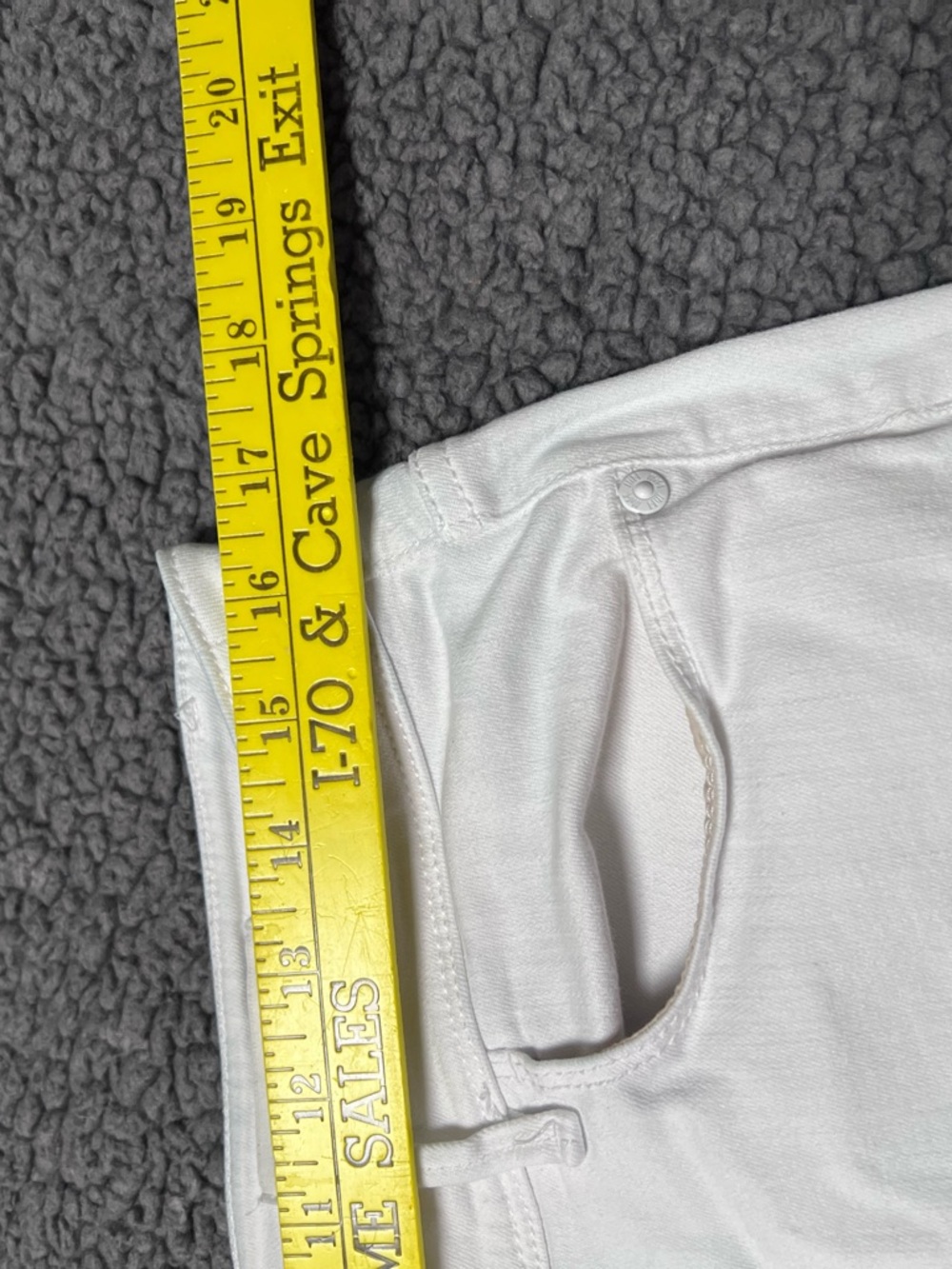 J. Jill White Kick-Flare Ankle Frayed Jeans 12 - Picture 5 of 13
